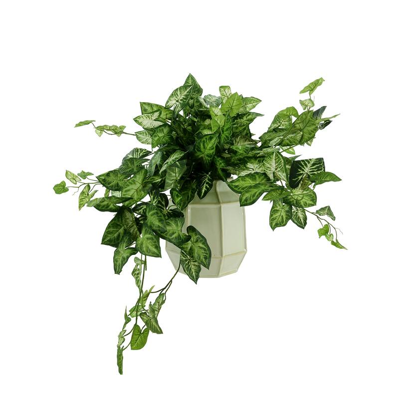 Nepth Plant Arrangement in Ceramic Vase - Green