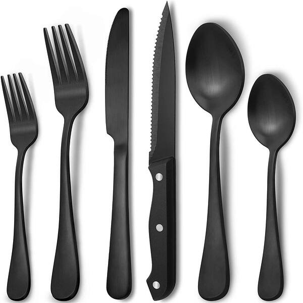 https://ak1.ostkcdn.com/images/products/is/images/direct/205ebe361a2ee7beab32719e9ca2fb20bb58ca3c/48-Piece-Matte-Black-Silverware-Set-for-8-by-Hiware%2C-Stainless-Steel-Flatware-Set-with-Steak-Knives.jpg?impolicy=medium