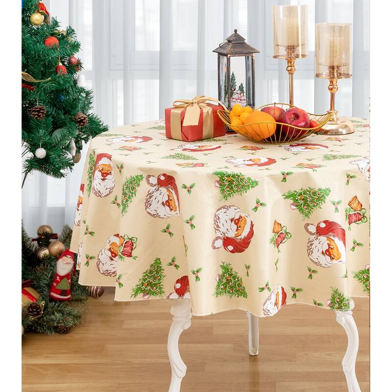 Ray Star Happy Christmas tablecloth Festival