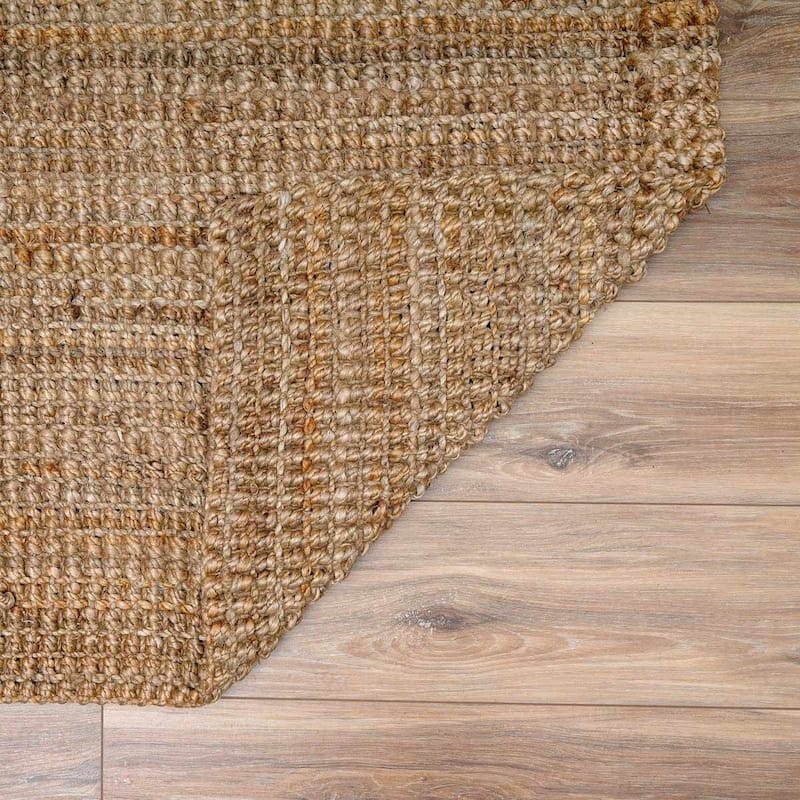 Hauteloom Jute Rug Collection - Natural Fiber Jute Farmhouse Area Rug