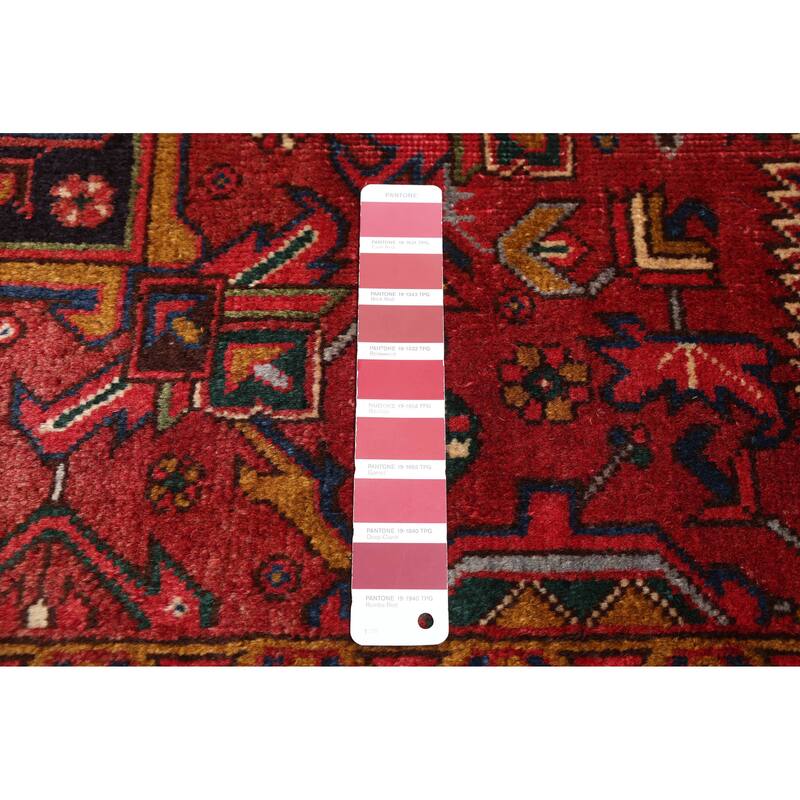 ECARPETGALLERY Hand-knotted Sarabi Dark Red Wool Rug - 6'5 x 9'8