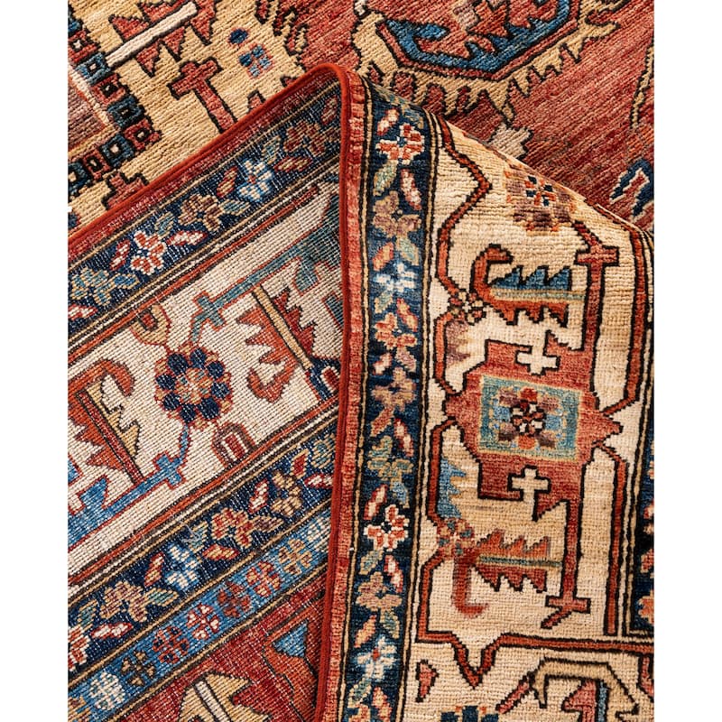 Serapi One-of-a-Kind Hand-Knotted Area Rug - Red - 9' 0" x 11' 9"