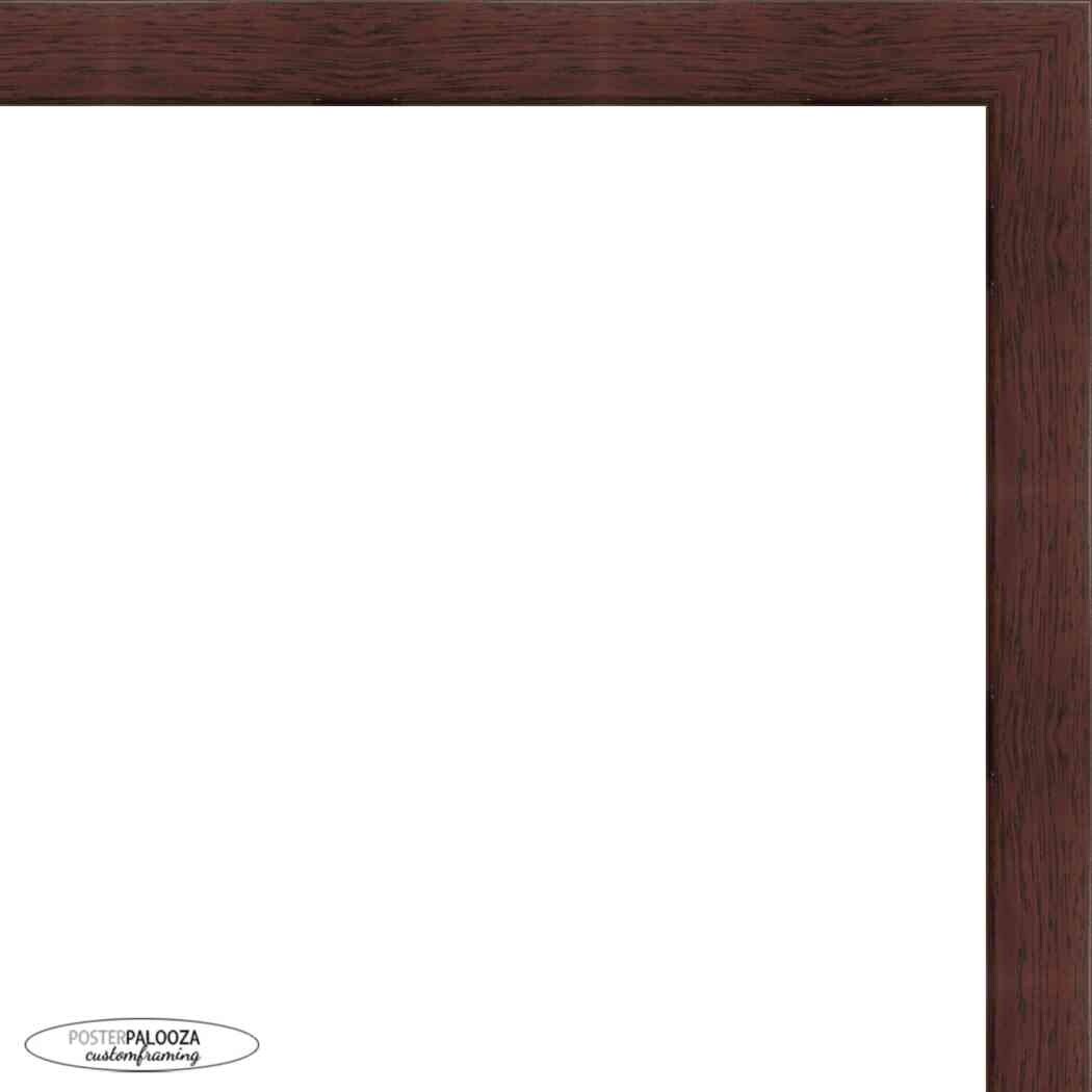 6x8 / 6'' x 8'' Frame for Picture or Photo, Solid Wood, Mahogany & Gold,  Style #607