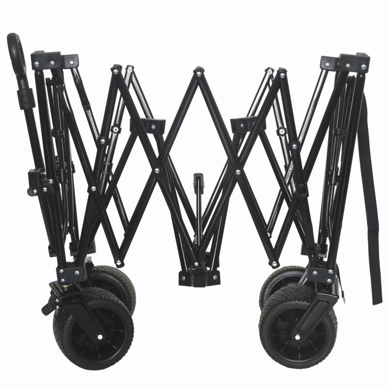 Heavy-Duty Foldable Utility Wagon - 480lbs Capacity, Patented Ultra-Stable Frame
