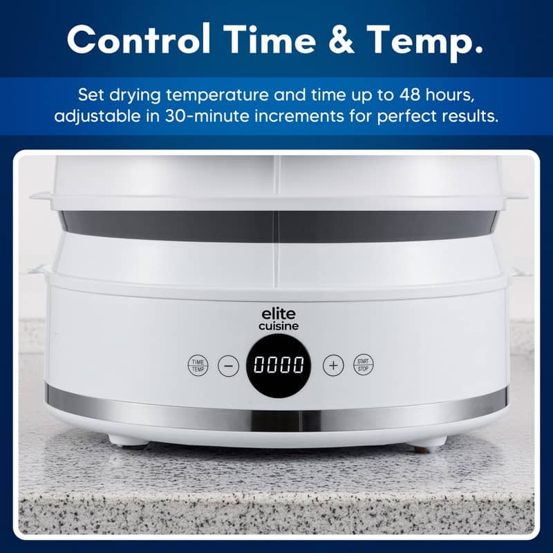 Elite Cuisine EFD523 5-Tray Digital Food Dehydrator Food Processors