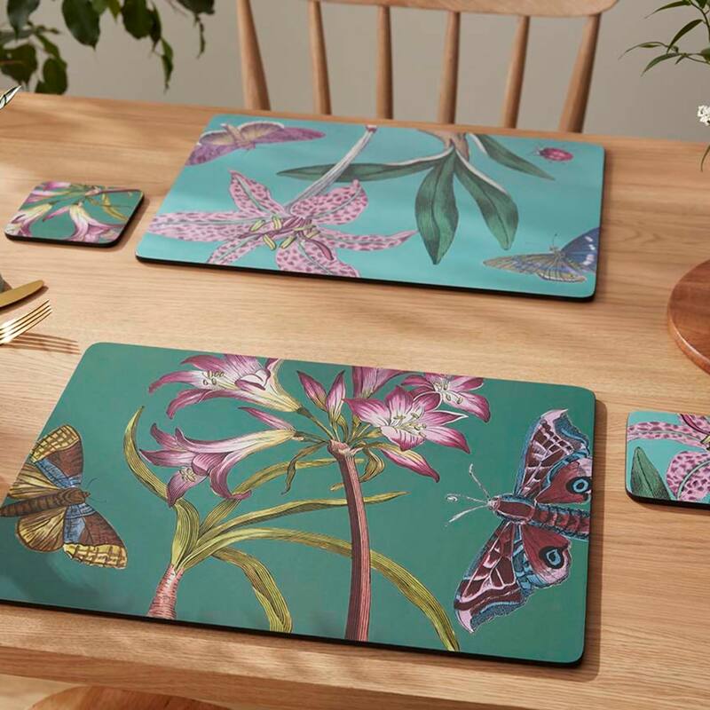 Portmeirion Botanic Garden Flora & Fauna Placemats, Set of 4