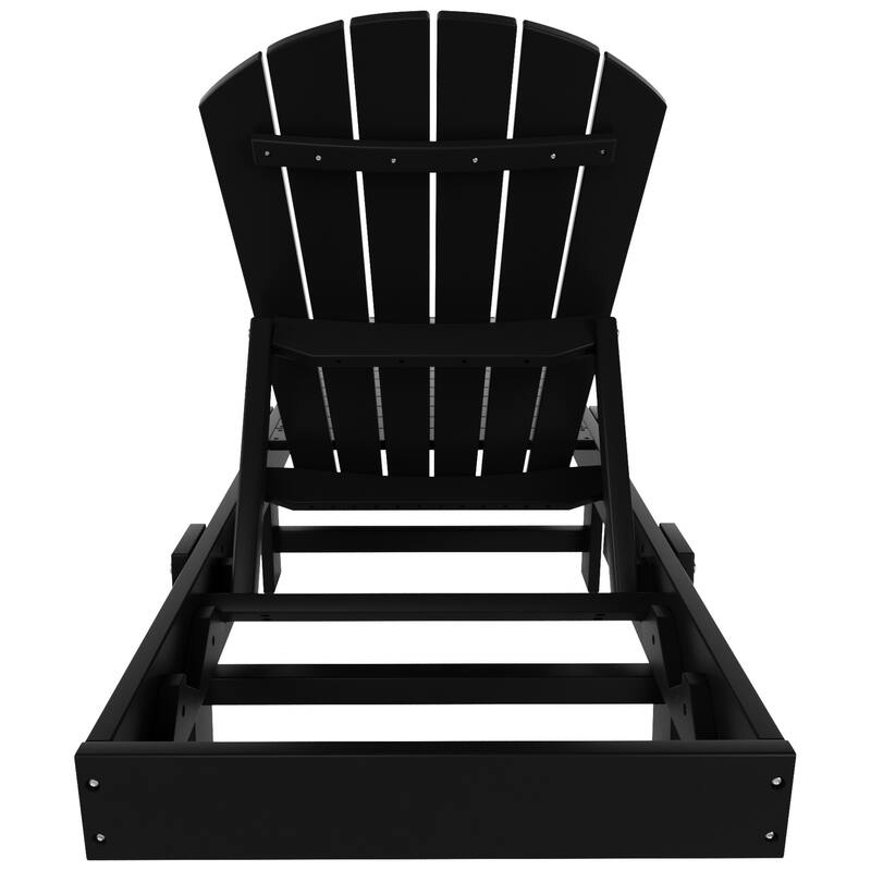 Polytrends Altura Armless Poly Eco-Friendly All Weather Reclining Chaise Lounge