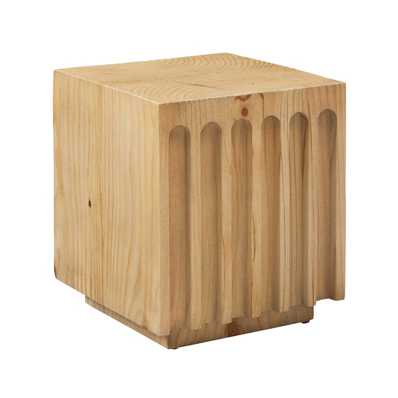 Art Leon Rectangular Tree-Trunk End Table