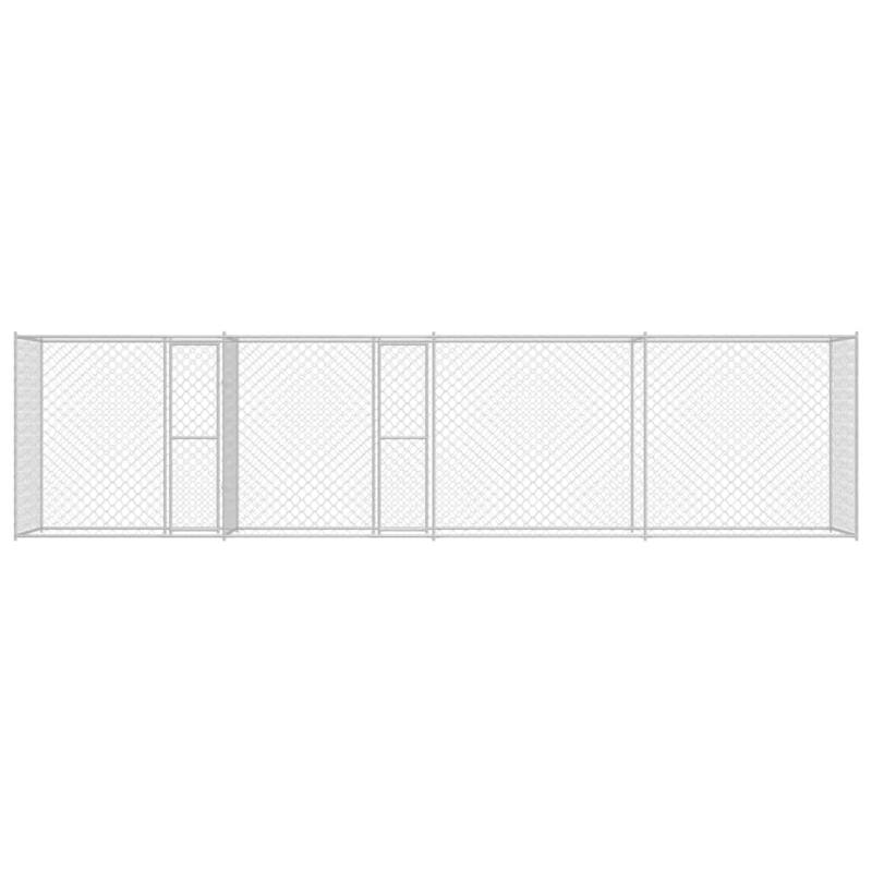 Dog Cage Silver 600/800 x 200 x 200 cm Galvanised Steel