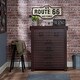 preview thumbnail 1 of 7, DH BASIC Rustic Espresso 42-Inch 6-Drawer Vertical Dresser by Denhour