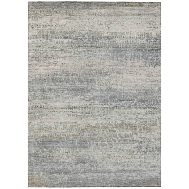 HomeRoots Abstract Transitional Rectangle Outdoor Rug