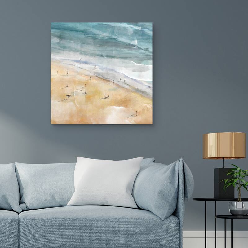La Plage by Studio Arts Canvas Art Print