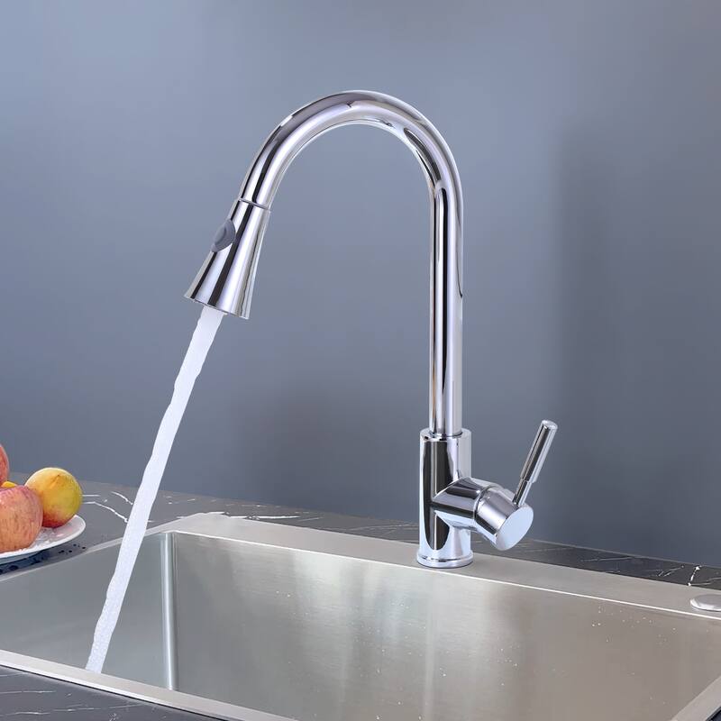 Topcraft High-arc Pull Down kitchen Sink Faucet