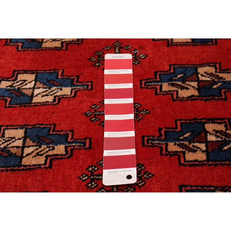 ECARPETGALLERY Hand-knotted Andelz Red Wool Rug - 3'3 x 4'10