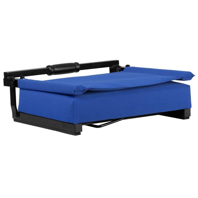 2 Pack 500 lb. Rated Lightweight Stadium Chair-Handle-Padded Seat