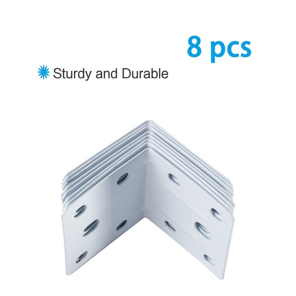 Furniture Right Angle Bracket Support Fastener Corner Braces 8pcs Braces Joist Hangers