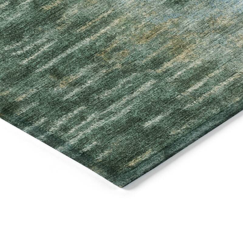 Machine Washable Indoor/ Outdoor Contemporary Ombre Chantille Rug