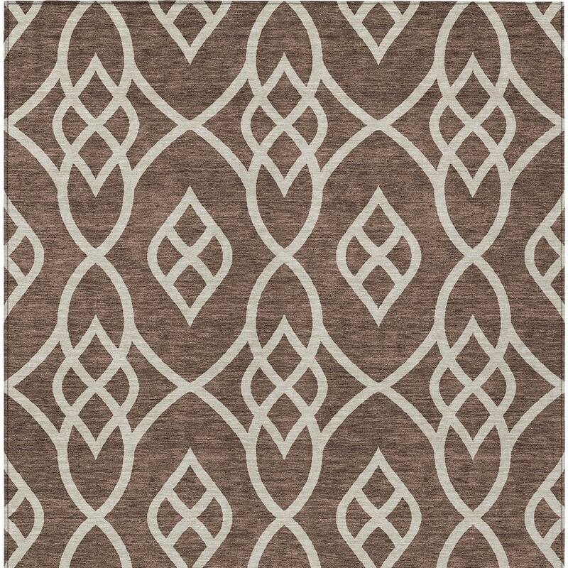 HomeRoots Trellis Transitional Rectangle Outdoor Rug
