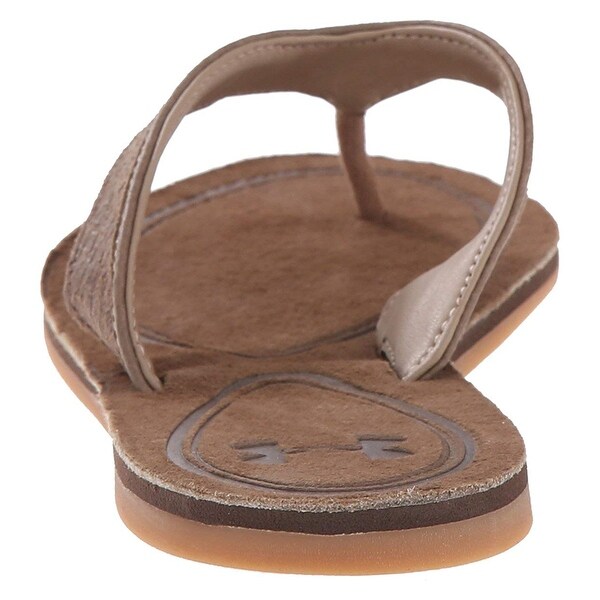 under armour leather flip flops