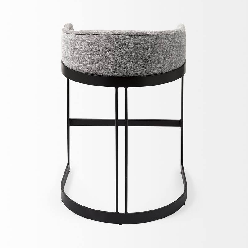 Hollyfield Cream Fabric Seat with Gold Metal Frame Counter Stool