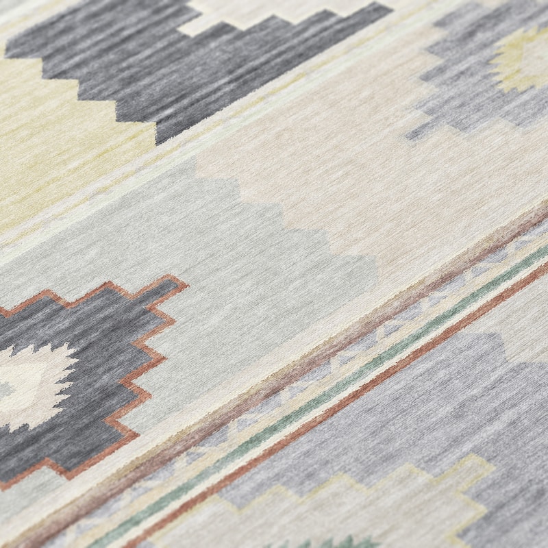 Indoor/ Outdoor Sonora Boho Medallions Washable Rug