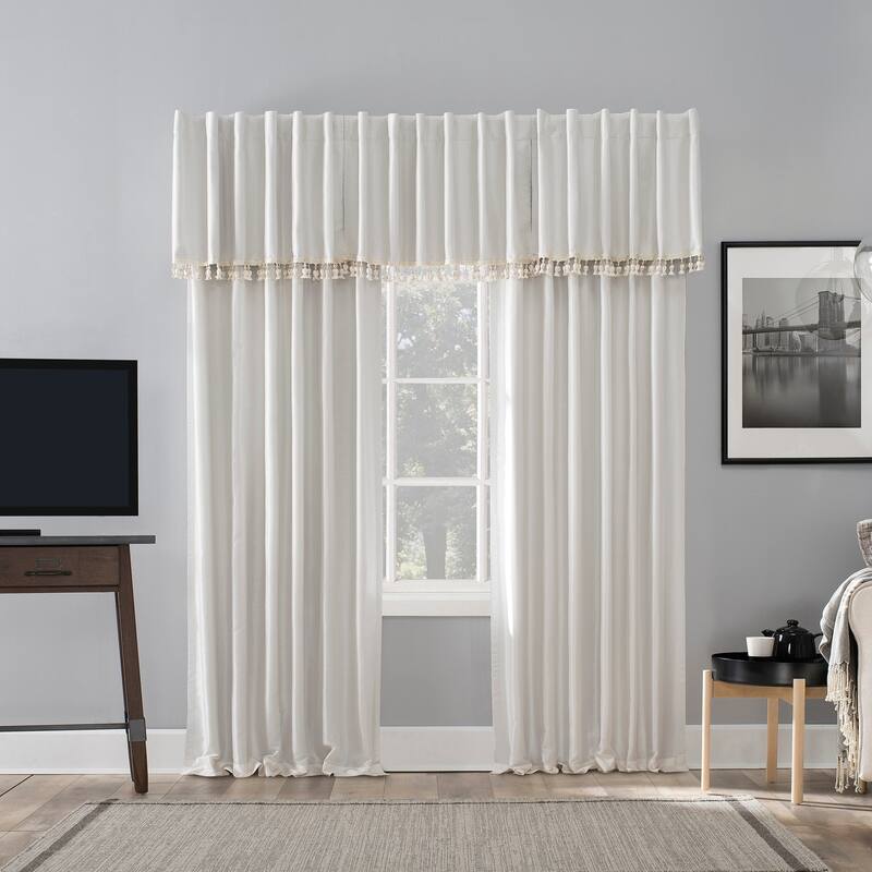 Sun Zero Evelina Faux Dupioni Silk Blackout Curtain Panel, Single Panel