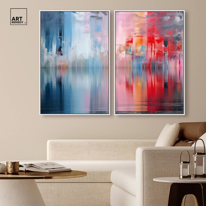 Prism on Water Canvas Set of 2 by Art Remedy