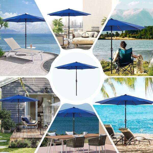 9 Ft. Aluminum Market Crank Tilt Umbrella Patio Umbrella without Base - Bed Bath & Beyond - 42834103 9 Ft. Aluminum Market Crank Tilt Umbrella Patio Umbrella without Base - Bed Bath & Beyond - 42834103
