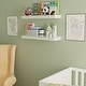 preview thumbnail 4 of 8, Wallniture Philly 23 3/4" White Wall Shelf Kids Room Decor, Floating Bookshelf
