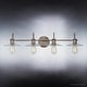 preview thumbnail 3 of 3, Luxury Vintage Bath Vanity Light, 6.5"H x 34.5"W, with Farmhouse Style, Aged Nickel, by Urban Ambiance