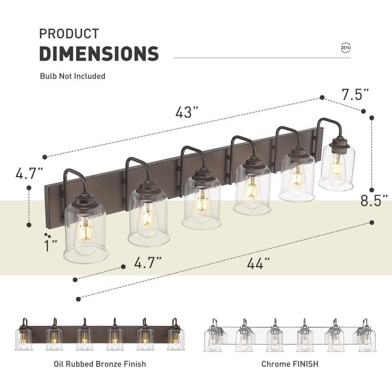 Oil Rubbed Bronze Bathroom Vanity Light