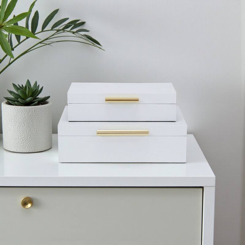 Lusan Black Vinyl Decorative Box Set