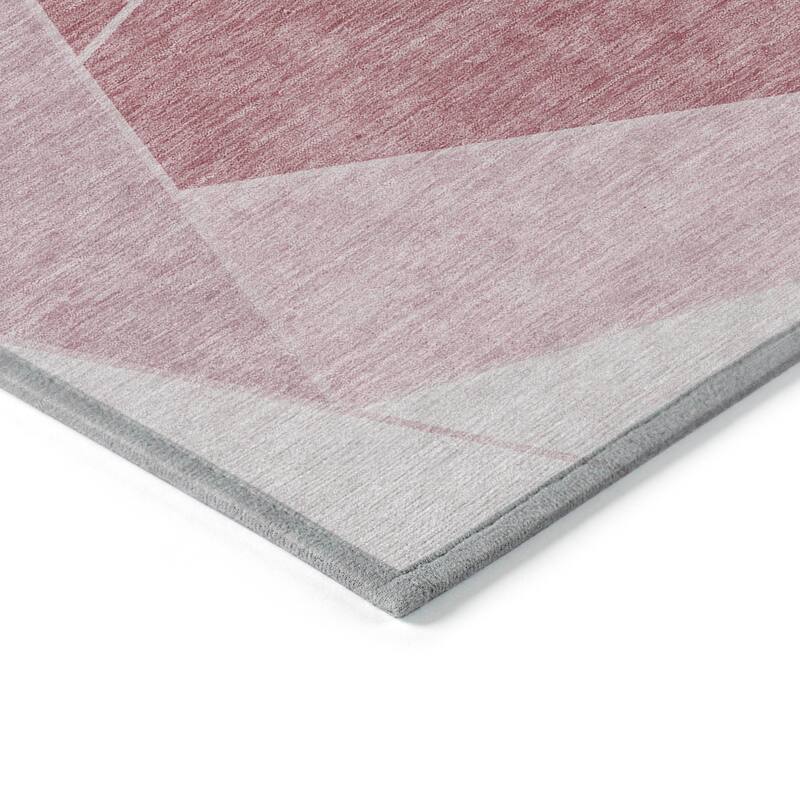 Machine Washable Indoor/ Outdoor Chantille Contemporary Mosaic Rug