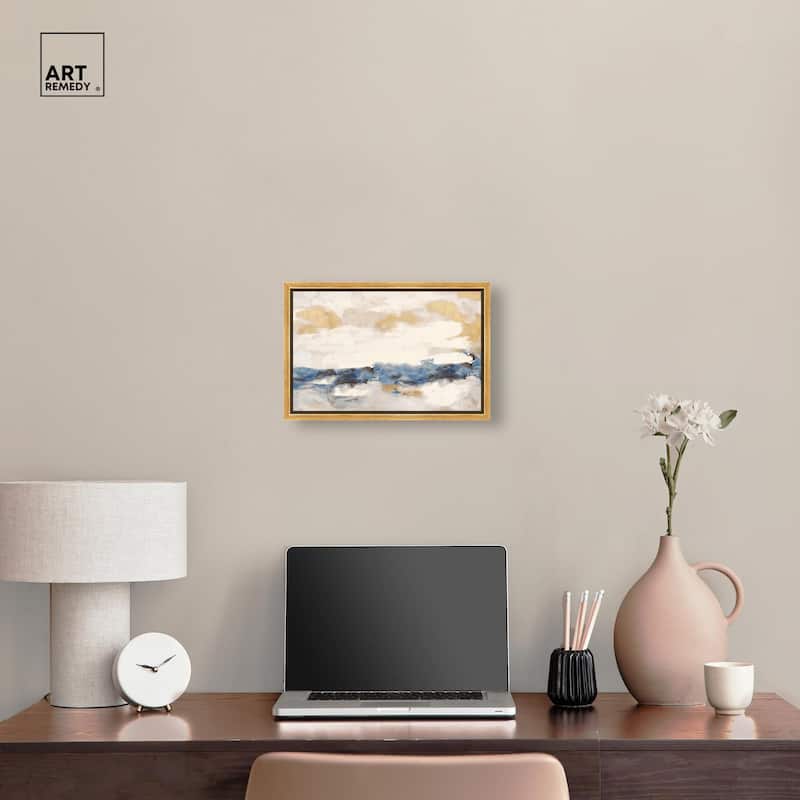 Mountain Mist Canvas Digital Abstract Art by Art Remedy