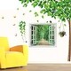 preview thumbnail 1 of 3, Walplus 3D Window Green Leave View Wall Sticker Decal Art Home Decor