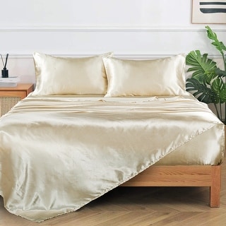 Remembrance Satin 4-piece Bed Sheet Set