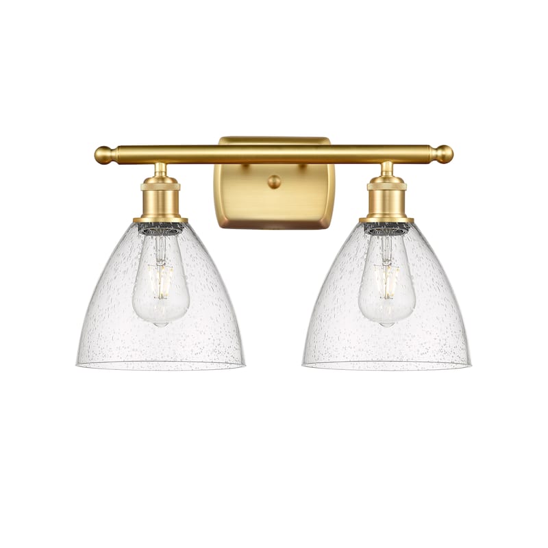 Innovations Lighting Bristol Glass - 2 Light 18" Bath Vanity Light