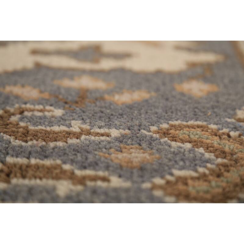 All-Over Oushak Indian Runner Rug Handmade Wool Carpet - 2'9" x 8'3"
