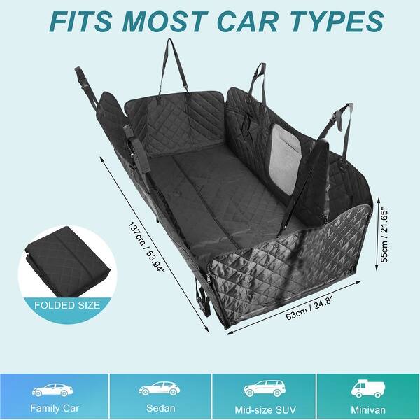 ATB Waterproof Trunk Cargo Liner – Pet Dog Car Seat Cover For SUVs, 57” X 62” Grey