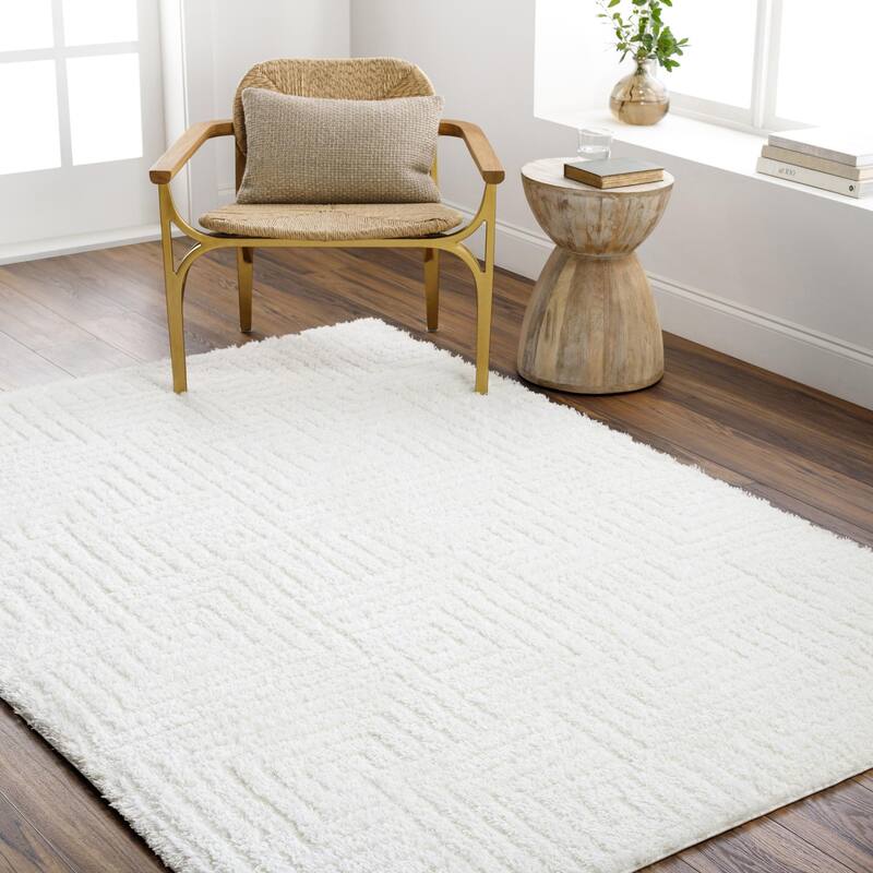 Livabliss Nomadic Casual Tribal Area Rug - Light Gray - 7' 10" x 10'