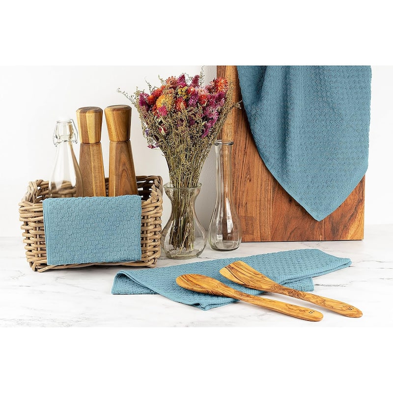 White Classic Dish Towel Set, 12 Pack Kitchen Dish Hand Towels 15x26 inch
