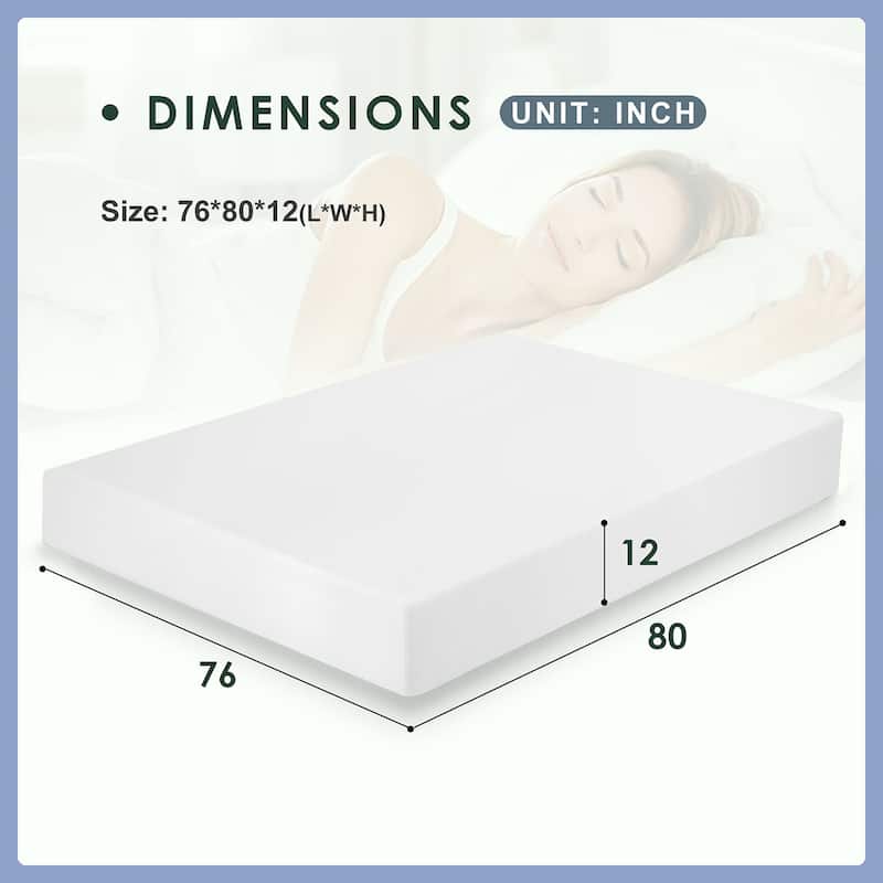 12 in. Gel-Infused Memory Foam Mattress