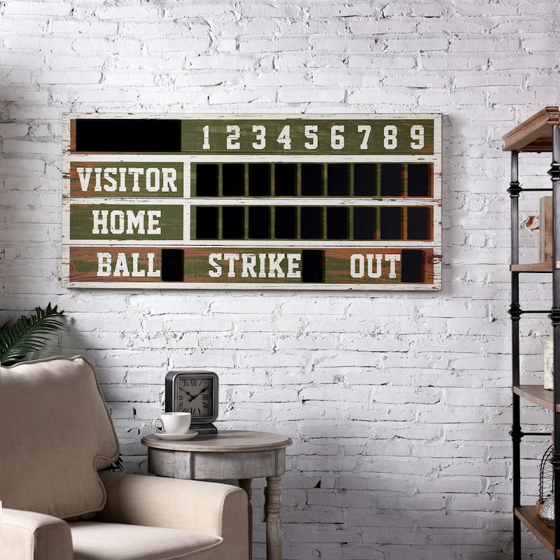 StyleCraft Wooden Scoreboard Wall Décor - Multi-Color