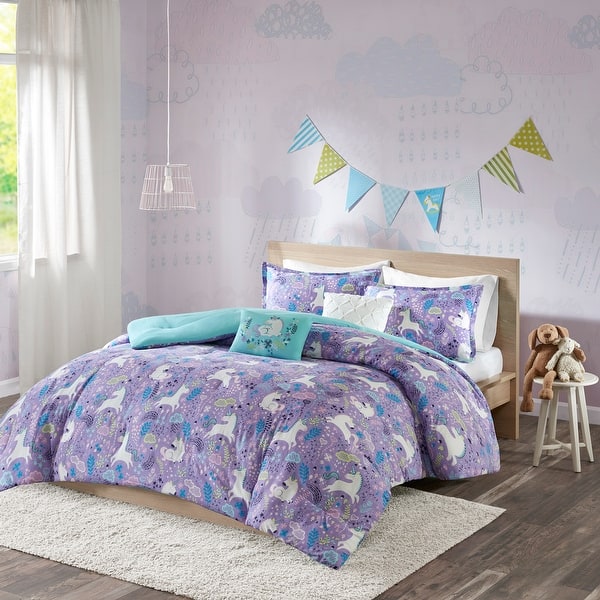 Shop Urban Habitat Kids Ella Unicorn Cotton Comforter Set On Sale Overstock 16940102