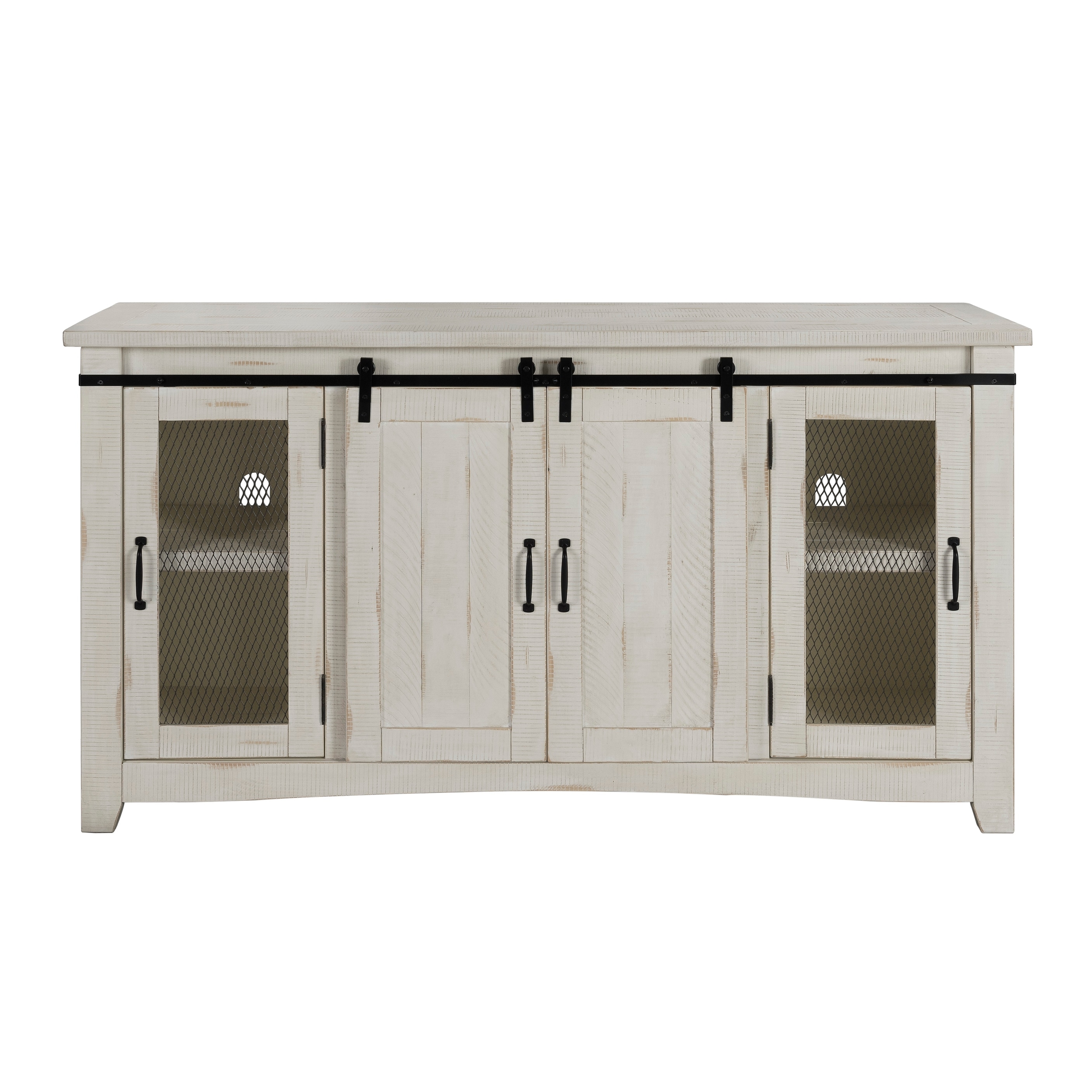 Brookhaven 65-inch Solid Wood Barn Door TV Stand Console - 35