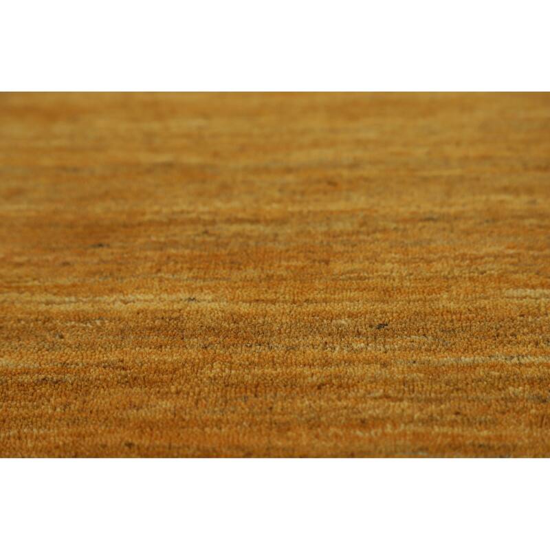 Little Animals Yellow Gabbeh Indian Rug Handmade Wool Carpet - 2'10" x 4'10"