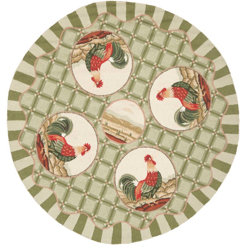 SAFAVIEH Handmade Chelsea Tatyana French Country Wool Rug