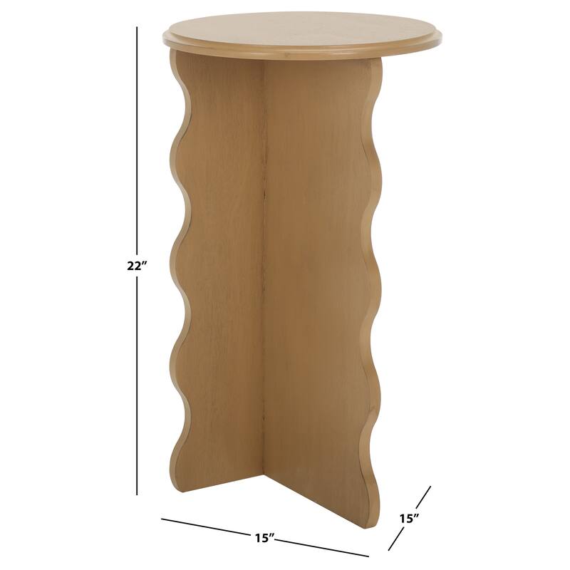 SAFAVIEH Lilith Wavy Accent Table - 15"W x 15"D x 22"H