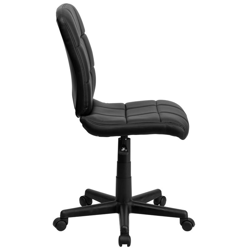 Mid-Back Quilted Vinyl Swivel Task Office Chair