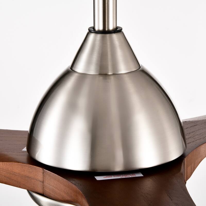 Modern Ceiling Fan Light with Lighting and Solid Wood Blades, Reversible DC Motor for Bedroom and Living Room